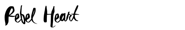 Rebel Heart font preview